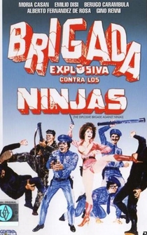 Poster Brigada explosiva contra los ninjas