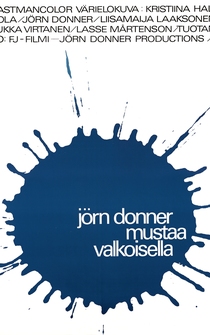 Poster Mustaa valkoisella