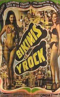 Poster Bikinis y rock