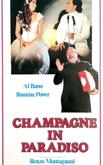 Poster Champagne in paradiso