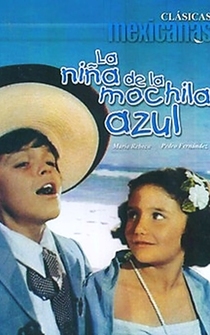 Poster La niña de la mochila azul