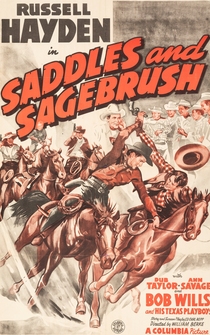 Poster Saddles and Sagebrush