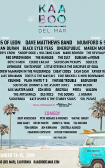 Poster Kaaboo Del Mar