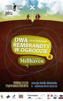 Poster Dwa Rembrandty w ogrodzie