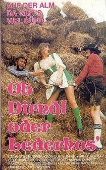 Poster Ob Dirndl oder Lederhose - gejodelt wird ganz wild drauflos