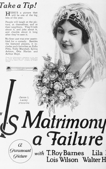 Poster Is Matrimony a Failure?