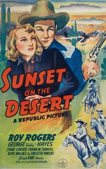 Poster Sunset on the Desert