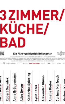 Poster Drei Zimmer/Küche/Bad