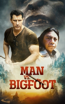 Poster Man vs Bigfoot