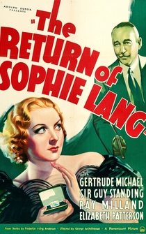 Poster The Return of Sophie Lang