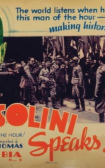 Poster Mussolini Speaks