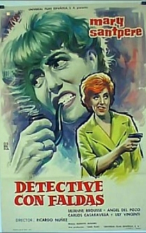 Poster Detective con faldas