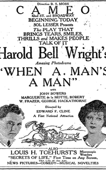 Poster When a Man's a Man