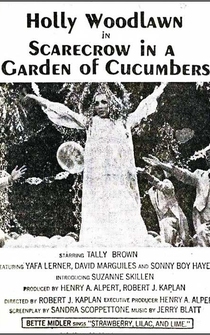 Poster Scarecrow in a Garden of Cucumbers