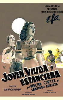 Poster Joven, viuda y estanciera