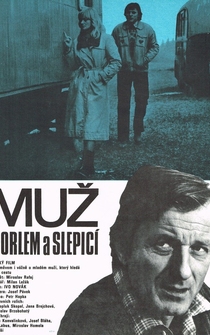 Poster Muz s orlem a slepicí