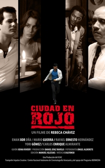 Poster Ciudad en rojo