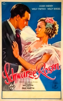 Poster Schwarze Rosen