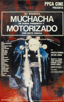 Poster Se solicita muchacha de buena presencia y motorizado con moto propia