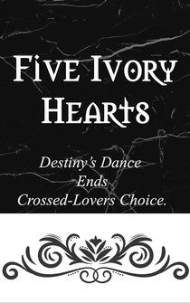 Poster Five Ivory Hearts