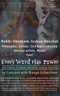 Poster Every Word Has Power: The Poetry of Rabbi Abraham Joshua Heschel