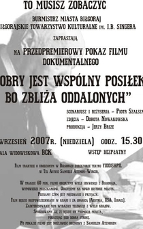 Poster Dobry jest wspólny posilek, bo zbliza oddalonych