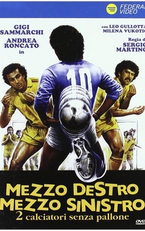 Poster Mezzo destro mezzo sinistro - 2 calciatori senza pallone