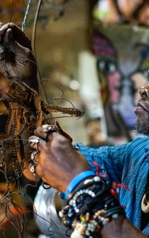 Poster Thumbs Up for Mother Universe: Stories from the Life of Lonnie Holley