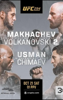 Poster UFC 294: Makhachev vs. Volkanovski 2