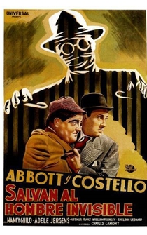 Poster Abbott y Costello contra el hombre invisible