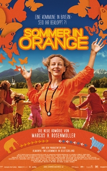 Poster Sommer in Orange