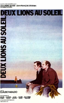 Poster Deux lions au soleil