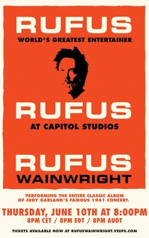 Poster Rufus Does Judy at Capitol Studios