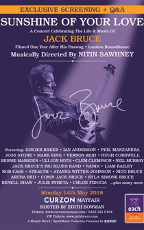 Poster Sunshine of Your Love: A Concert for Jack Bruce