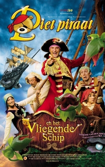 Poster Piet Piraat en het vliegende schip