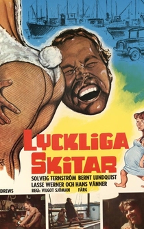 Poster Lyckliga skitar