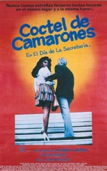 Poster Cóctel de camarones, en el día de la secretaria