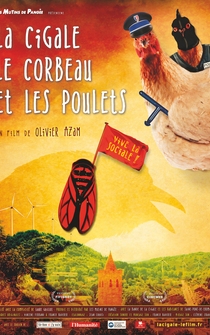 Poster La cigale, le corbeau et les poulets