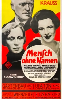 Poster Mensch ohne Namen