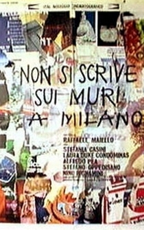 Poster Non si scrive sui muri a Milano